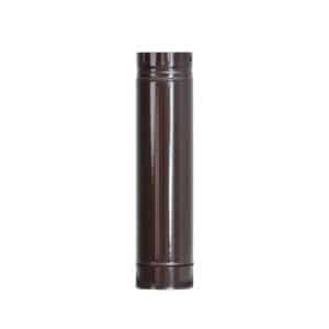 Burlan emailat maro evacuare fum, FI120x500 mm, Maro lucios
