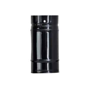 Burlan evacuare fum emailat negru 120x250mm