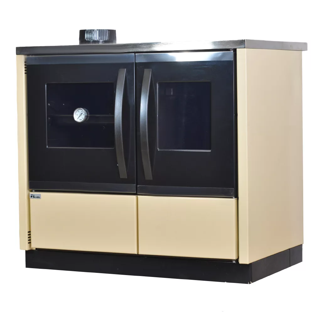 Sobă tip centrală MBS Thermo Rocky Crem, cu plită, evacuare stânga/dreapta, 16,3 - 22kW - imagine 4
