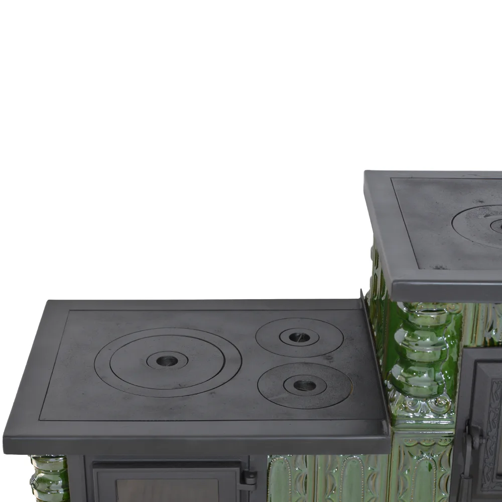 Teracotă Premium tip cizmă Verde, De incălzit și gătit cu ușa sticlă, 10kW - imagine 8