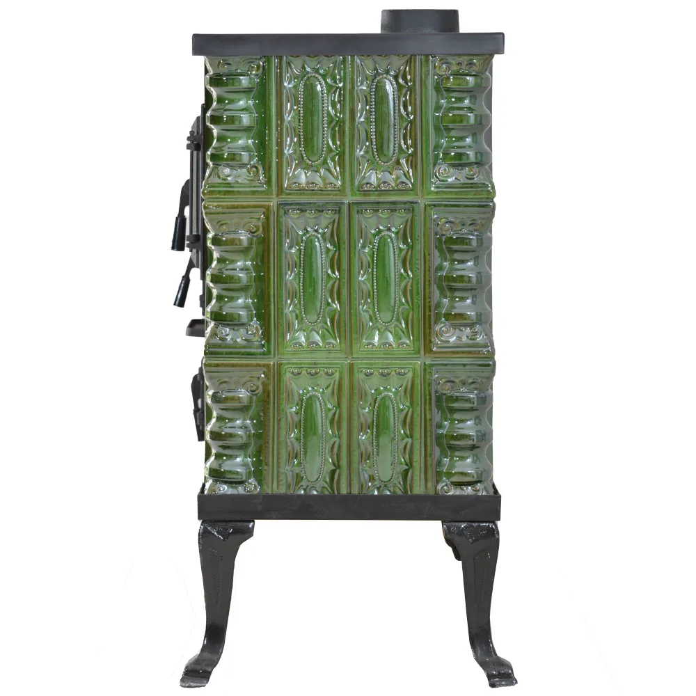 Teracotă Premium tip cizmă Verde, De incălzit și gătit cu ușa sticlă, 10kW - imagine 5