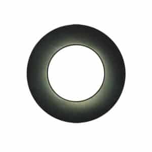 Rozetă burlan tablă groasă 150mm, Mat negru