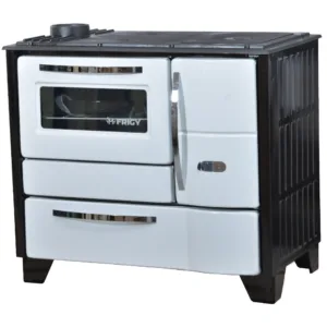Sobă de gătit Frigy BK50, Sobă pe lemne alb, 7kW