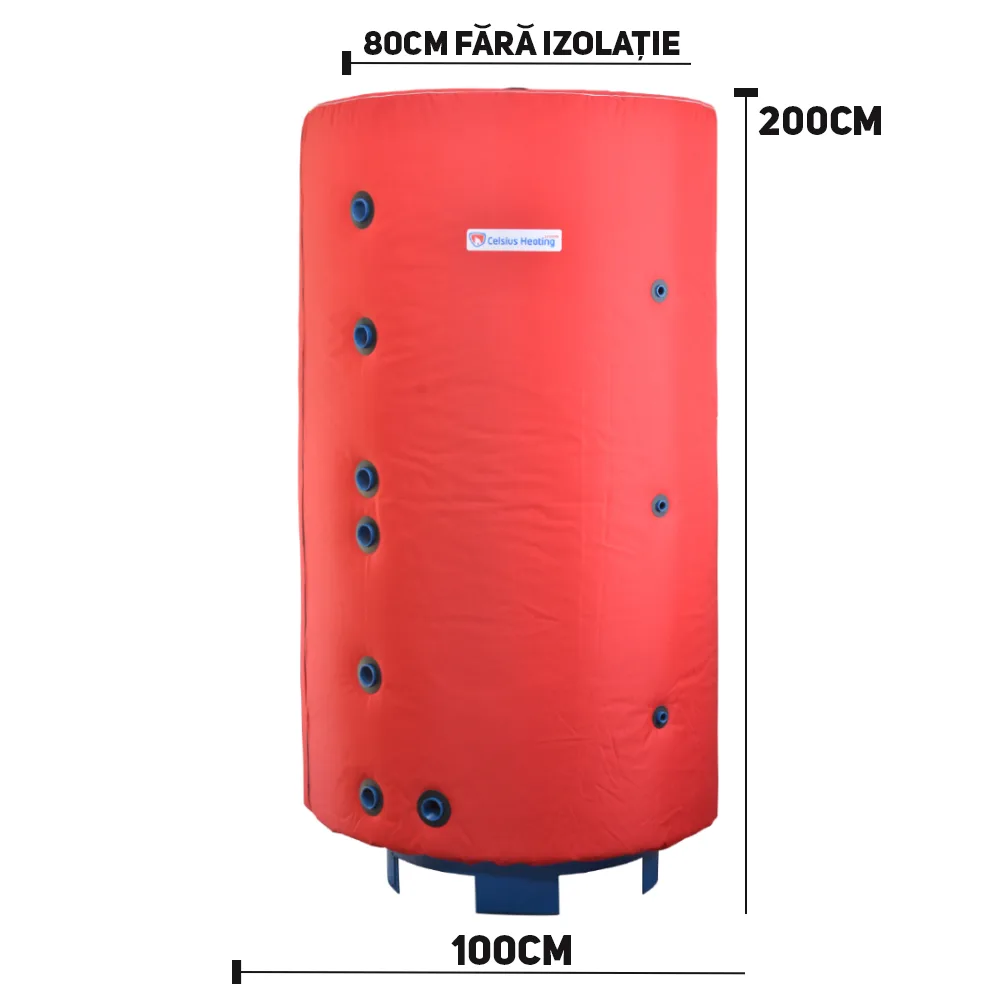 Rezervor PUFFER Celsius 850L, PTE-1000, fără serpentină - imagine 3