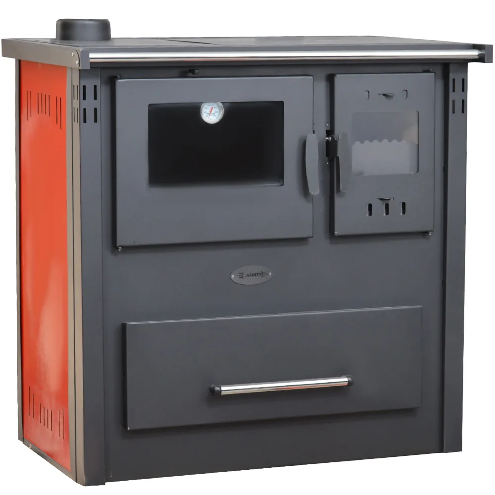 Sobă de Gătit TERMO 50, 10,24 kW, pe Lemne, Roșu - imagine 2